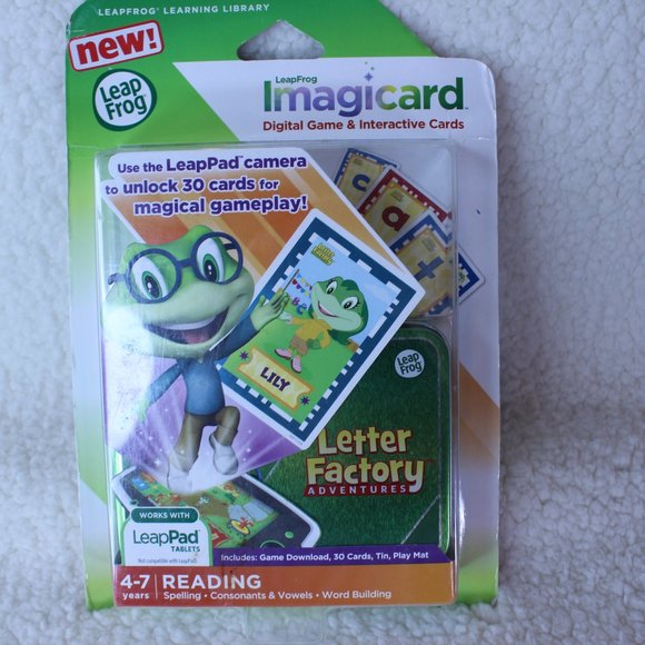 Leap Frog IMAGICARD LETTER FACTORY Digital‎ Game Interactive Cards 4-7 Years - Picture 3 of 7